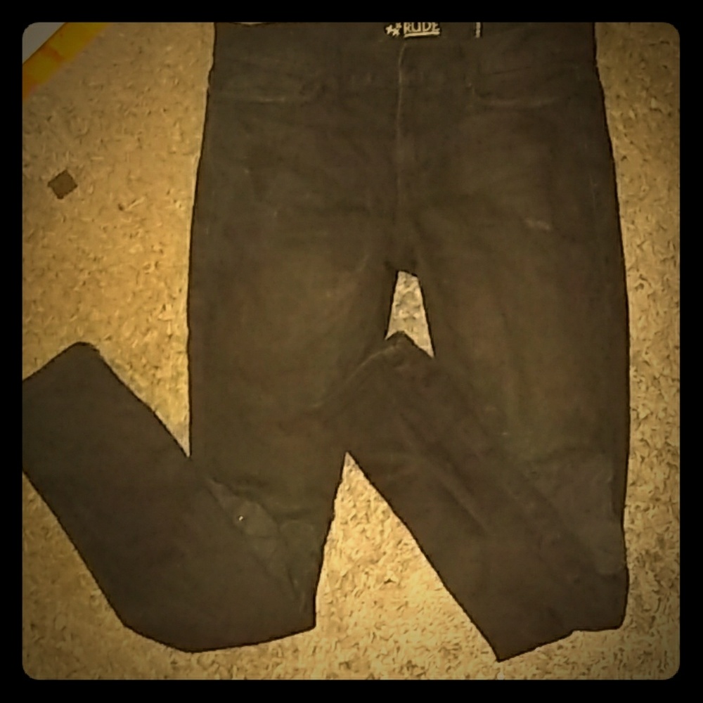 Rude patched jeans